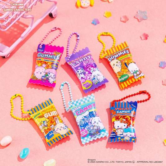 Chiikawa x Sanrio 零食鎖匙扣