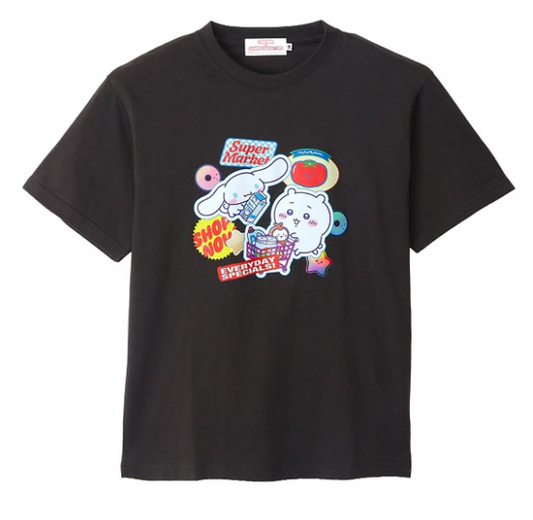 Chiikawa x Sanrio Super Market 超市系列 Chii&玉桂狗T-shirt