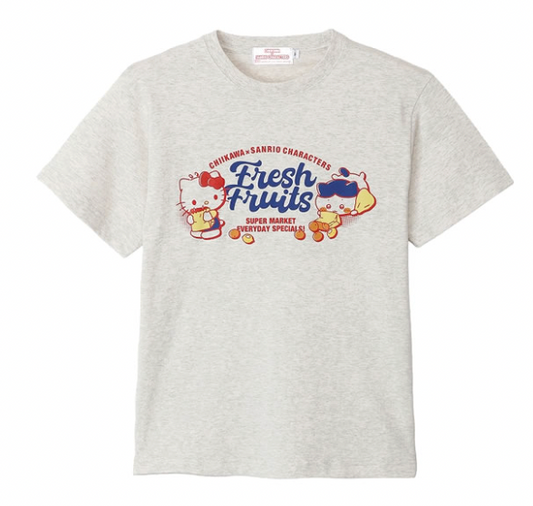 Chiikawa x Sanrio Super Market 超市系列 小八&Kitty T-shirt