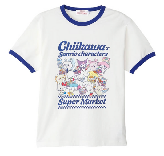 Chiikawa x Sanrio Super Market 超市系列 全角色 T-shirt