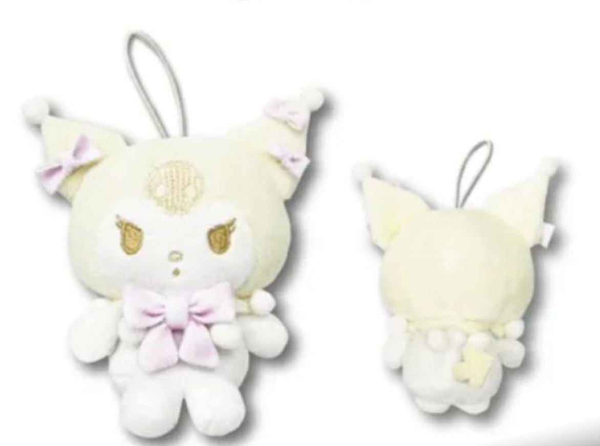 白色冬季Kuromi公仔掛飾