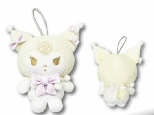 白色冬季Kuromi公仔掛飾