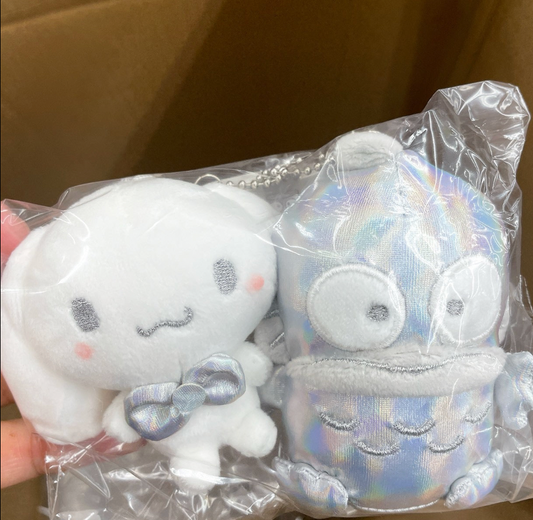 Sanrio 玉桂狗x水怪銀色公仔掛飾