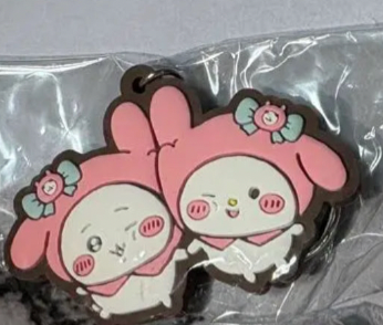 Sanrio x Chiikawa Rubber 鎖匙扣(Melody x 小可愛)