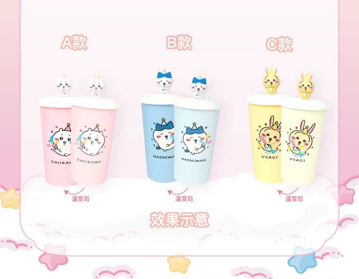 Chiikawa 內地戲院限定周邊 變色Topper杯連吸管