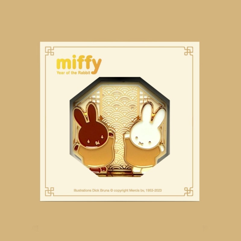 Miffy 韓國限定 韓式古風立體磁石貼