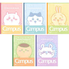 Chiikawa x Campus 筆記簿5本套裝 第2彈
