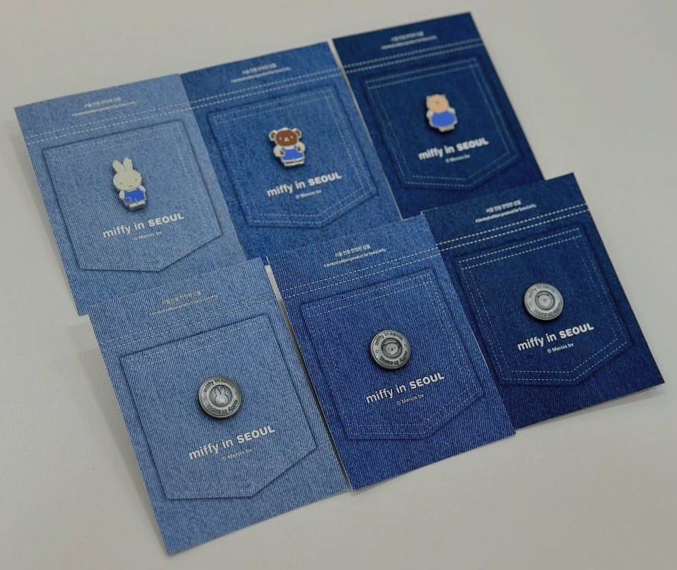 (1月到貨)Miffy 韓國首爾限定 Denim牛仔布衫徽章