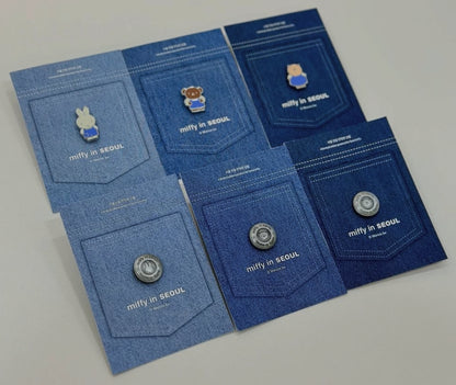 (1月到貨)Miffy 韓國首爾限定 Denim牛仔布衫徽章