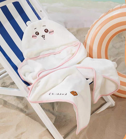 Miniso x Chiikawa 斗篷型毛絨毛毯