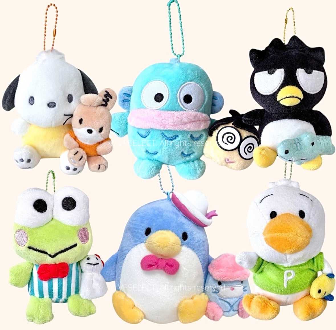 韓國Sanrio x 西村裕二 公仔掛飾