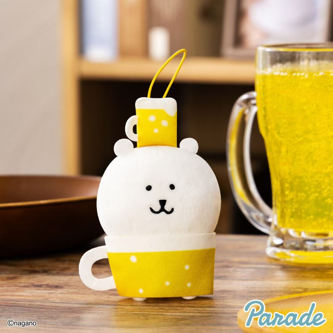 自嘲熊大人風範/啤酒/拼經濟公仔掛飾