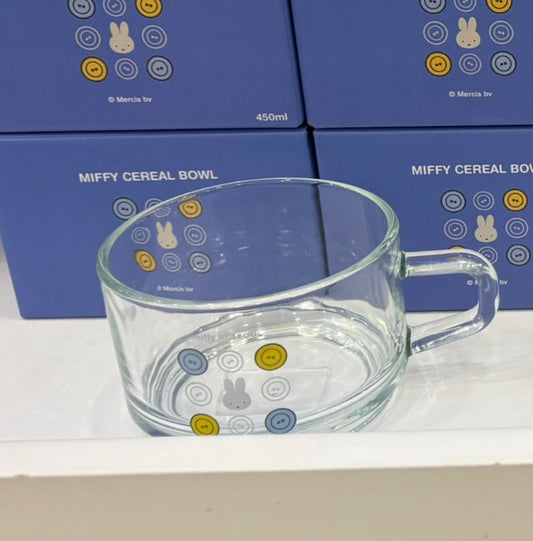 Miffy 韓國首爾限定 有耳玻璃杯/碗(鈕扣圖案)