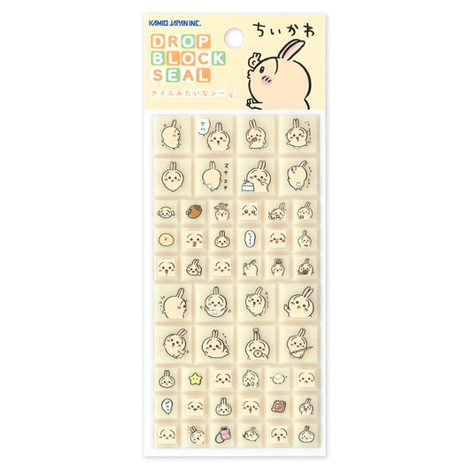Chiikawa Drop Block Seal 貼紙 兔兔