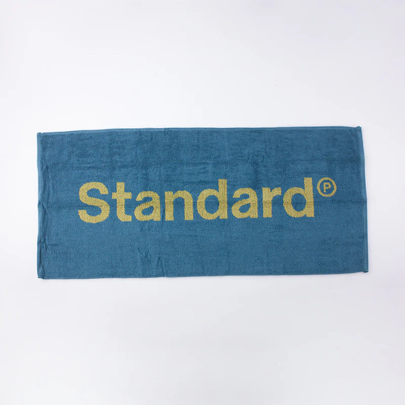 Standard Product 有機棉LOGO浴巾 藍黃色