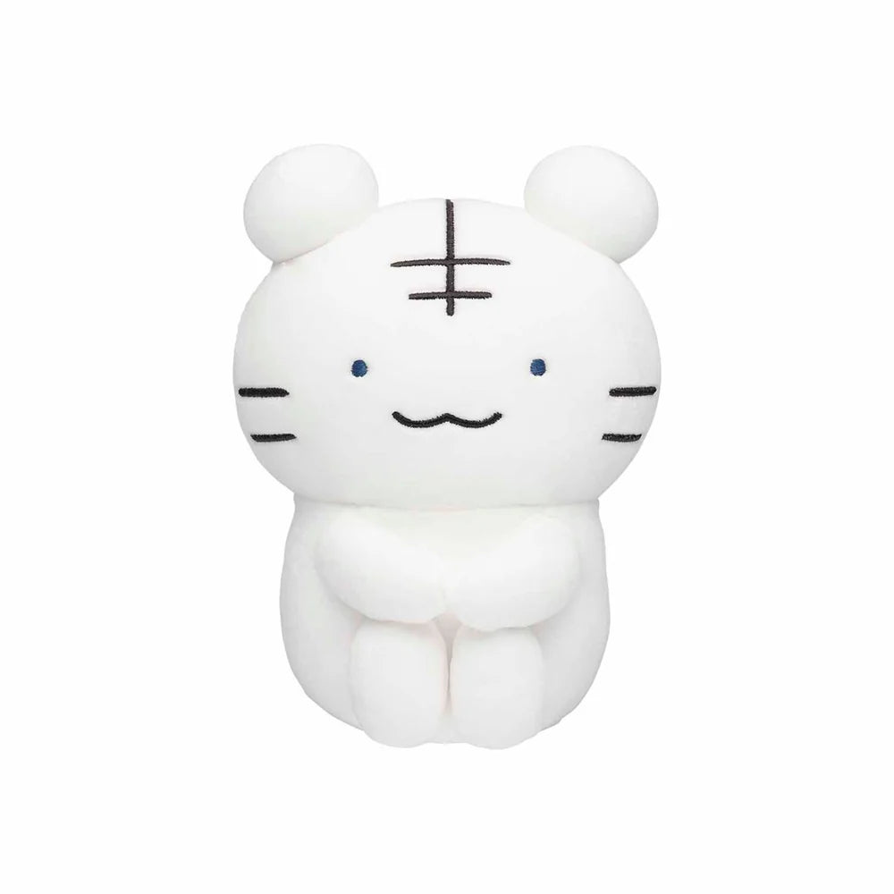 小白虎與黑虎蝦 小白虎坐款公仔