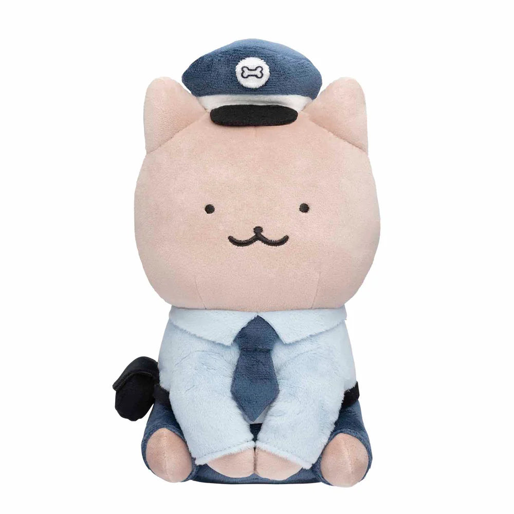 小白虎與黑虎蝦 狗狗警察公仔