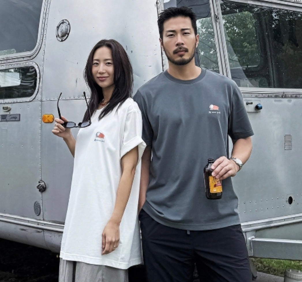 多啦A夢 x Snow Peak 韓國限定成人T-Shirt 訓睡袋款