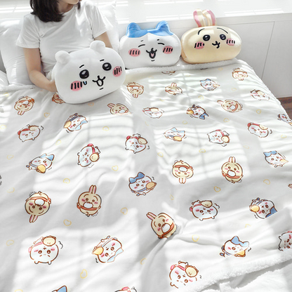 韓國Chiikawa 冬日圍巾毛毯 160x130cm