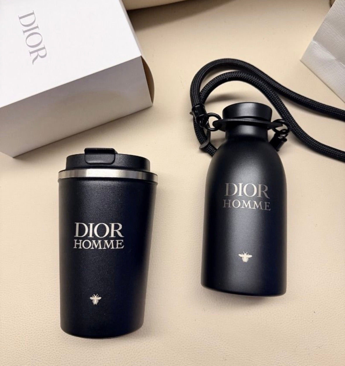 Dior Homme 350mL黑色不鏽鋼保溫杯