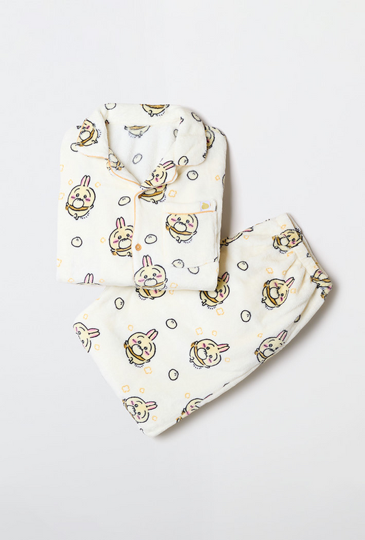 Chiikawa x Spao 成人長袖毛毛睡衣套裝 兔兔