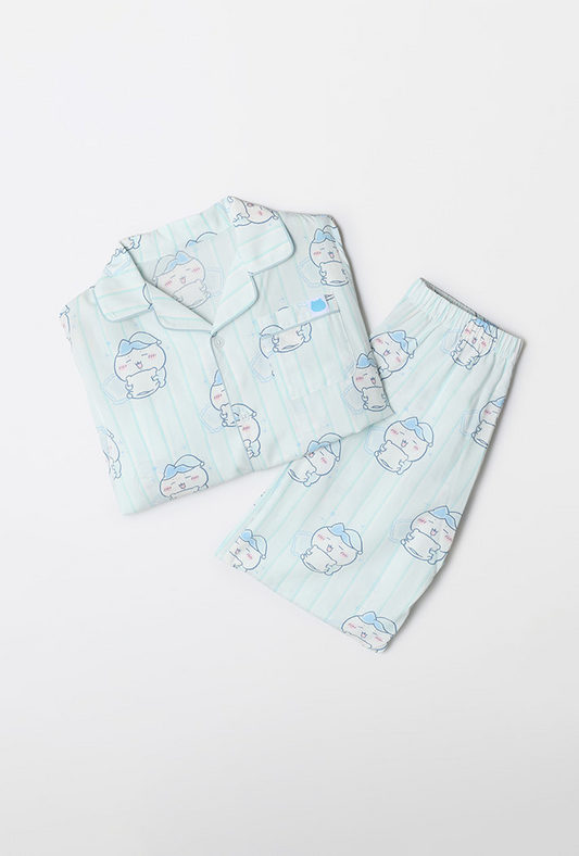 Chiikawa x Spao 童裝長袖薄款睡衣套裝 小八貓