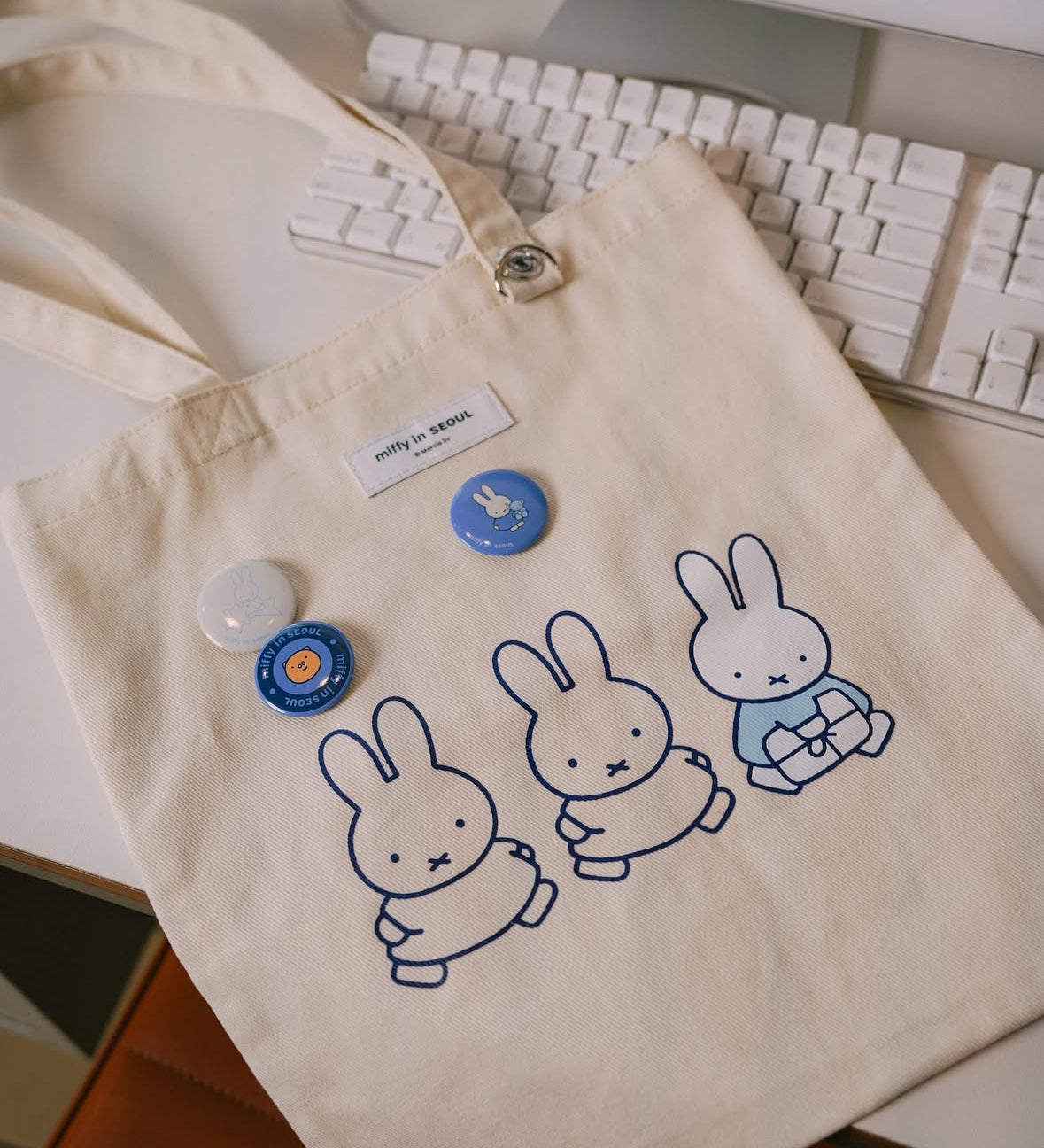 (1月到貨)Miffy 韓國首爾限定 Denim牛仔布Tote Bag