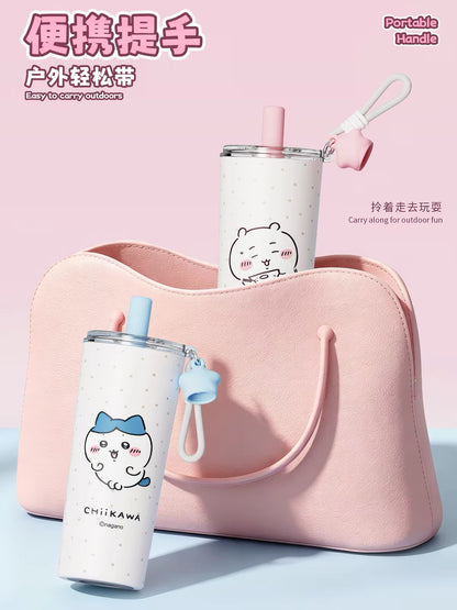 Miniso x Chiikawa 650mL 甜星保溫保冷杯連吸管