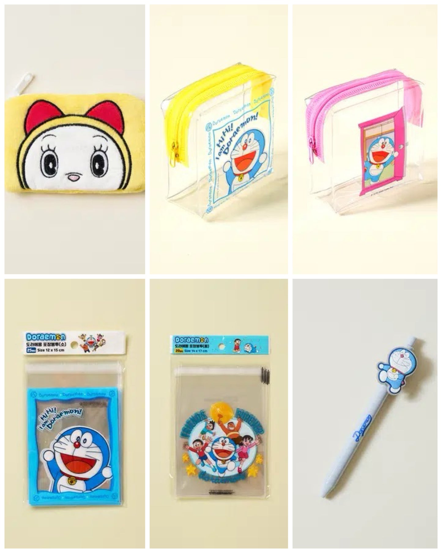 韓國限定 多啦A夢/多啦美 袋&文具系列
