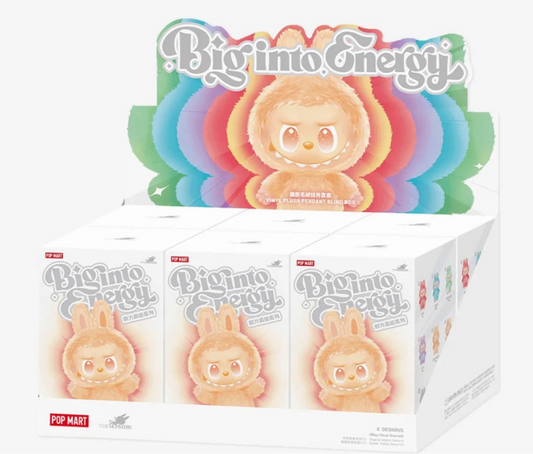 (10月到貨)POP MART Labubu The Monsters 3.0 Big into Energy 原條 搪膠毛絨吊飾盲盒