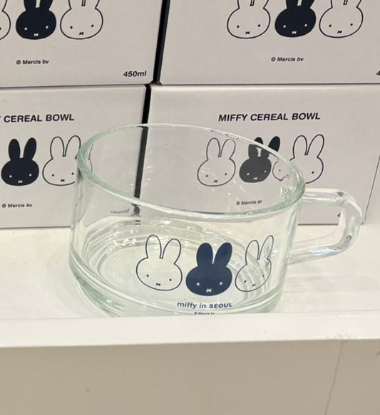 Miffy 韓國首爾限定 有耳玻璃杯/碗(3隻Miffy圖案)