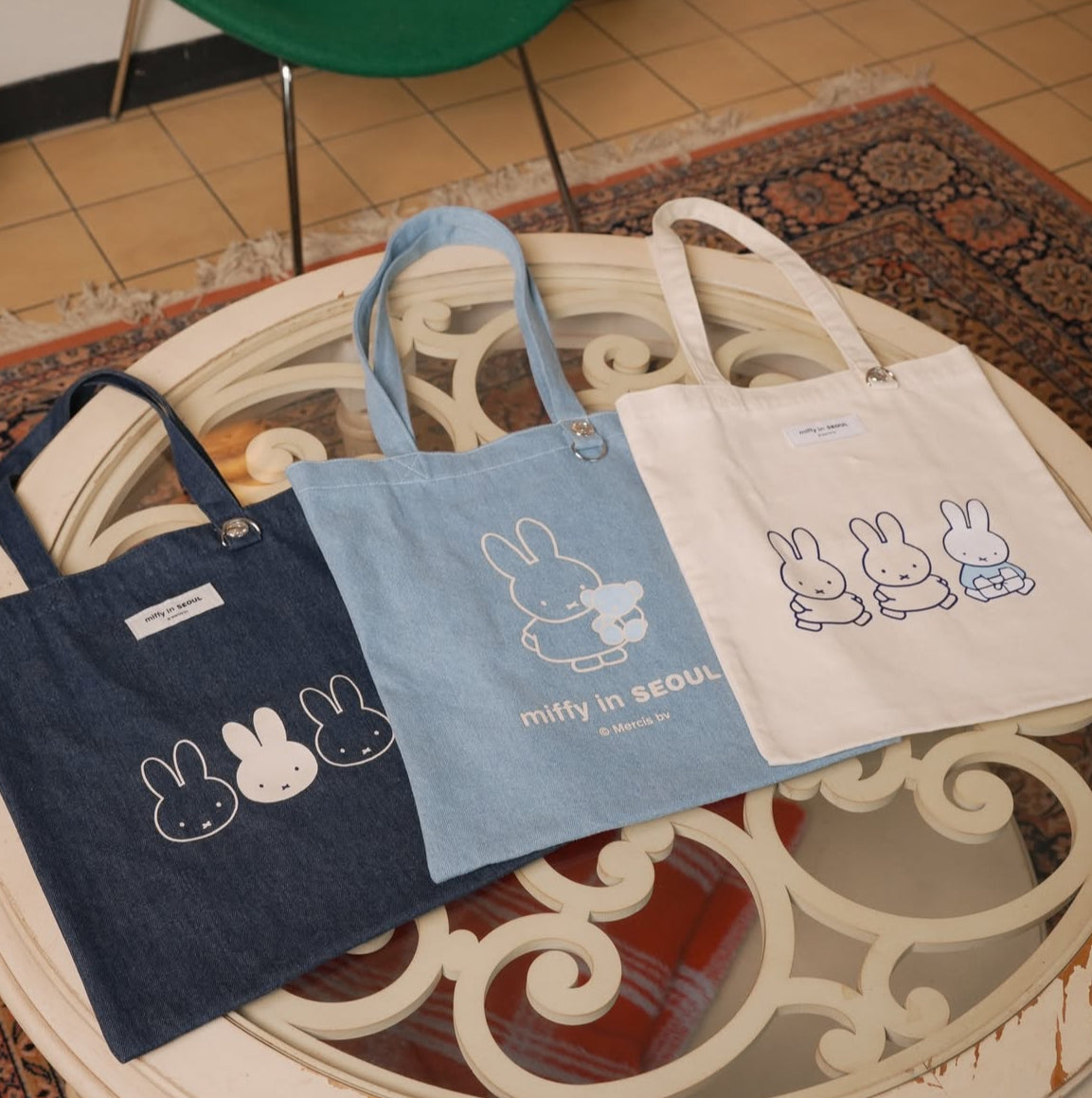 (1月到貨)Miffy 韓國首爾限定 Denim牛仔布Tote Bag