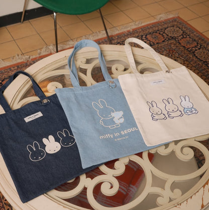 (1月到貨)Miffy 韓國首爾限定 Denim牛仔布Tote Bag