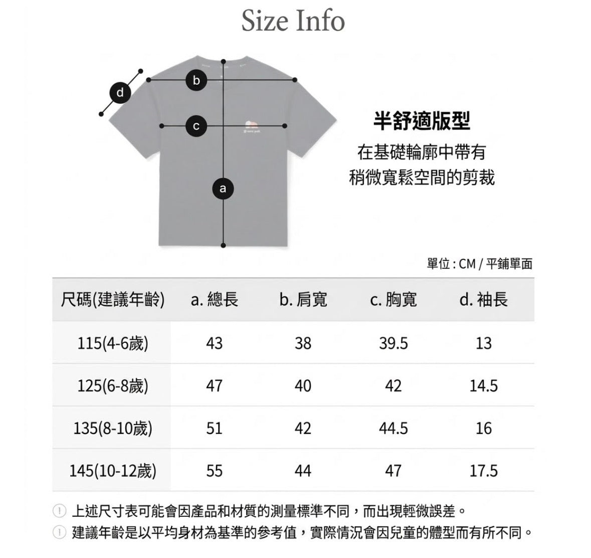多啦A夢 x Snow Peak 韓國限定小童T-Shirt 燒嘢食款