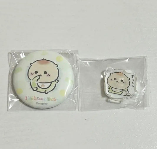 Chiikawa Baby 特典限定 栗子襟章&立牌套裝