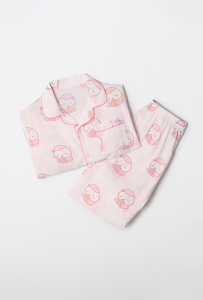Chiikawa x Spao 童裝長袖薄款睡衣套裝 小可愛