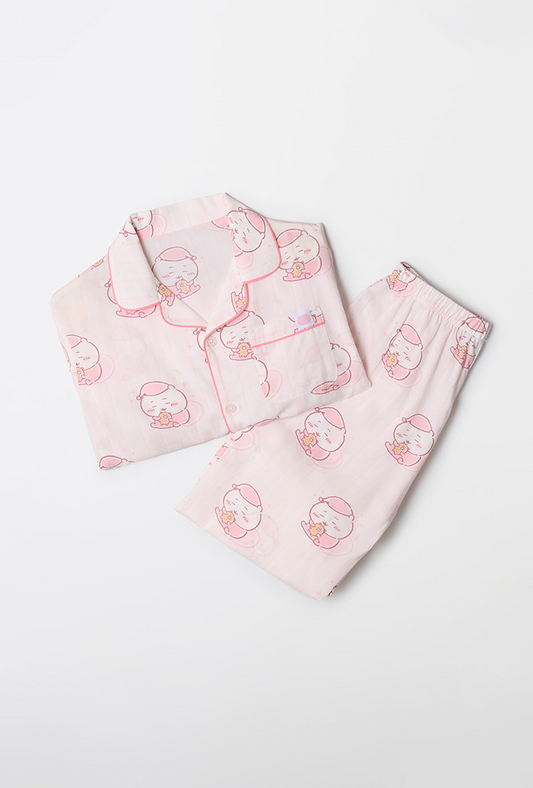 Chiikawa x Spao 童裝長袖薄款睡衣套裝 小可愛
