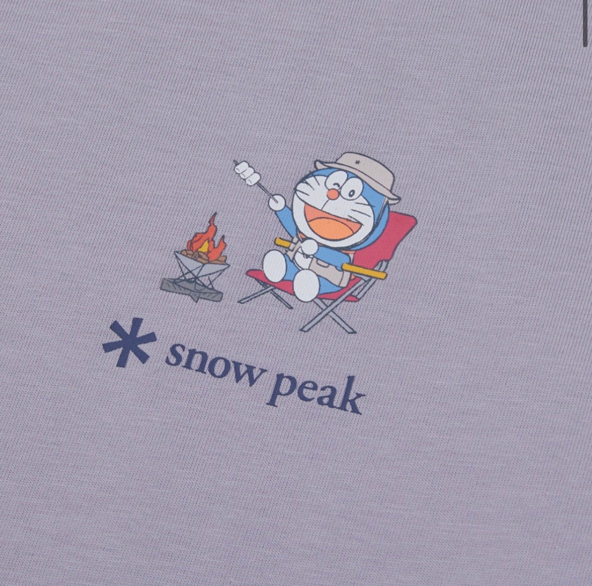 多啦A夢 x Snow Peak 韓國限定小童T-Shirt 燒嘢食款