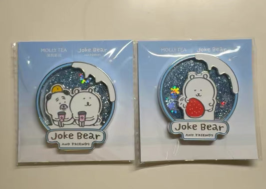 Nagano 自嘲熊與朋友 內地茉莉奶白限定 流沙磁石貼