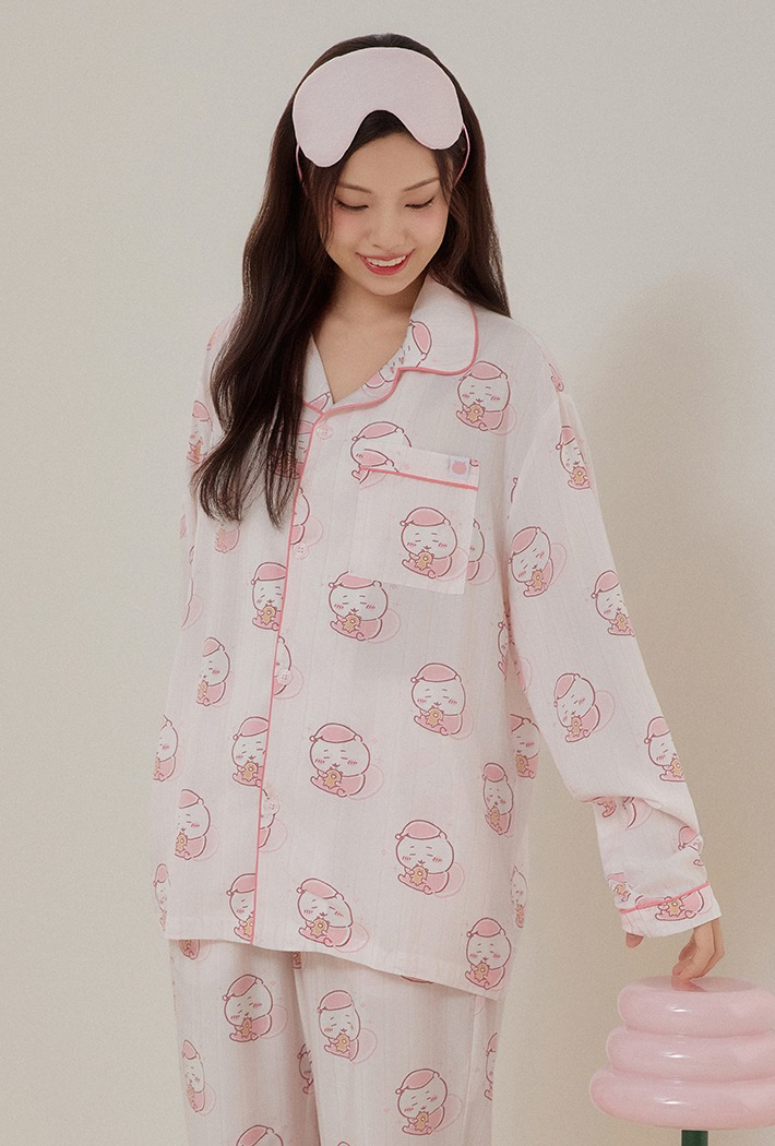 Chiikawa x Spao 成人長袖薄款睡衣套裝 小可愛