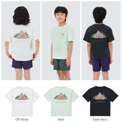 多啦A夢 x Snow Peak 韓國限定小童T-Shirt 訓睡袋款