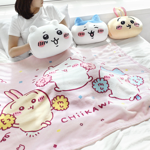 韓國Chiikawa 粉紅色應援毛毯 140x100cm