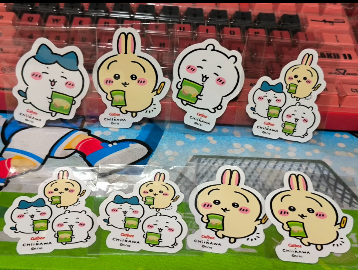 Chiikawa 內地Calbee限定 食薯片貼紙