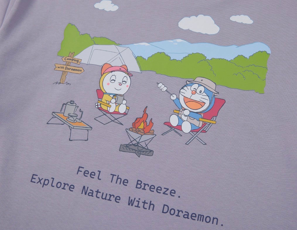 多啦A夢 x Snow Peak 韓國限定小童T-Shirt 燒嘢食款