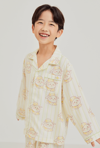 Chiikawa x Spao 童裝長袖薄款睡衣套裝 兔兔