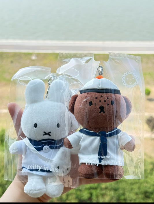 Miffy 韓國釜山限定 水手造型公仔掛飾