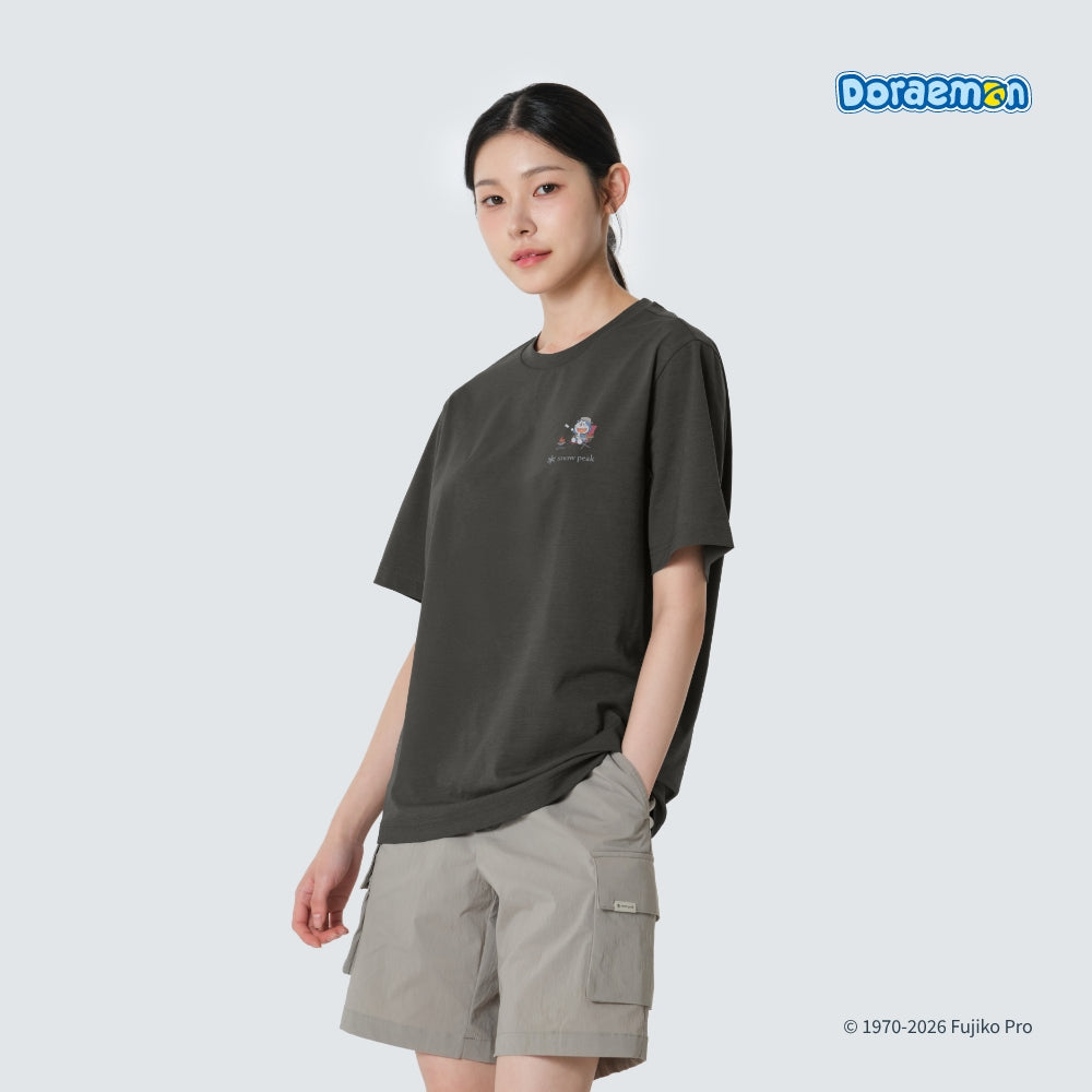 多啦A夢 x Snow Peak 韓國限定成人T-Shirt 燒嘢食款
