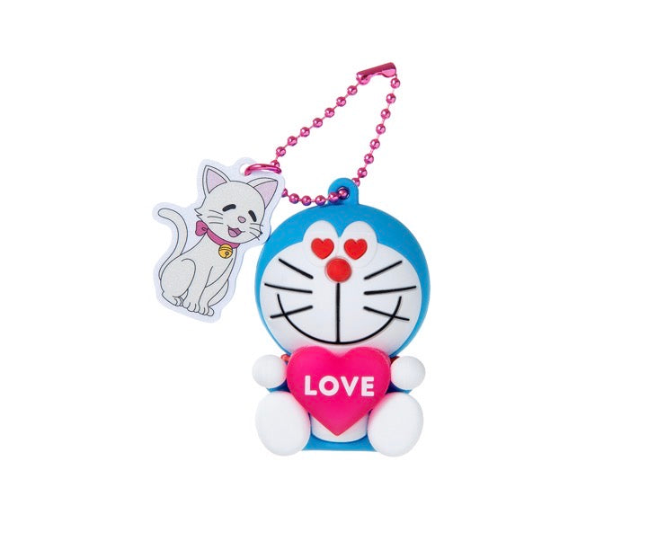 多啦A夢 台灣悠遊卡 立體發光與小咪戀愛ing鎖匙扣