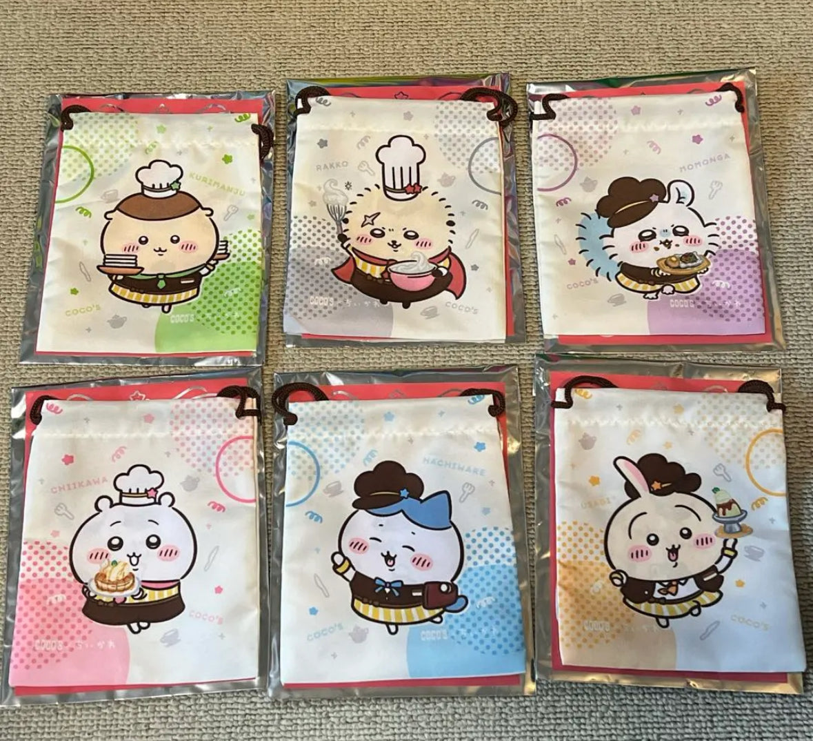 Coco's x  Chiikawa 第1彈 索繩袋