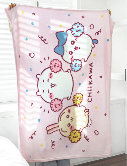 韓國Chiikawa 粉紅色應援毛毯 140x100cm